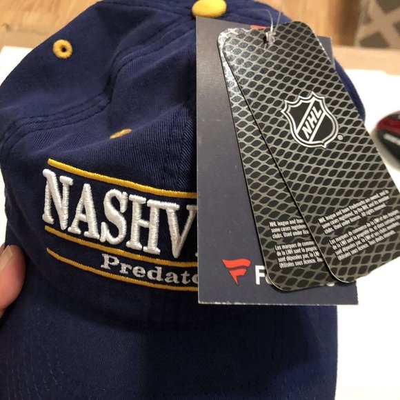 Nashville predators NHL adjustable baseball cap navy blue Embroidered NWT - Picture 7 of 8